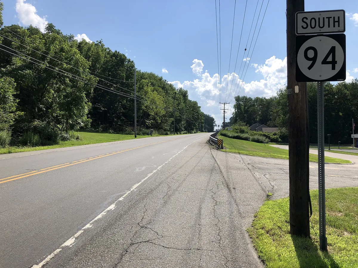 New Jersey Route 94 in Fredon Township, New Jersey
